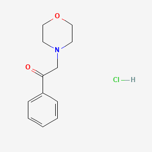 molecular formula C12H16ClNO2 B12006361 2-(4-Morpholinyl)-1-phenylethanone hydrochloride CAS No. 66502-26-9