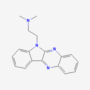molecular formula C18H18N4 B1200637 6-(2-Dimethylaminoethyl)-6H-indolo(2,3-b)-quinoxaline CAS No. 25681-09-8
