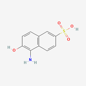 molecular formula C10H9NO4S B1200639 1-Amino-2-naphthol-6-sulfonic acid CAS No. 5639-34-9