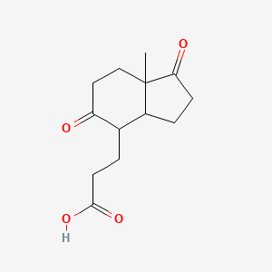 3-(7a-methyl-1,5-dioxooctahydro-1H-inden-4-yl)propanoic acid