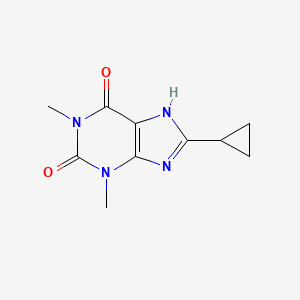 molecular formula C10H12N4O2 B1200650 8-Cyclopropyltheophylline CAS No. 35873-47-3