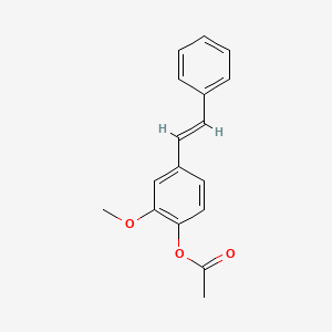 2-Methoxy-4-(2-phenylvinyl)phenyl acetate