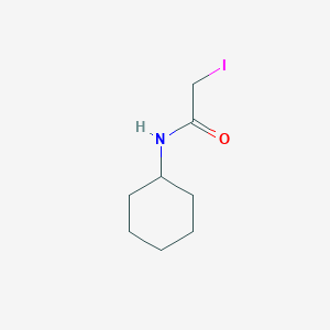 molecular formula C8H14INO B12006513 N-cyclohexyl-2-iodoacetamide 