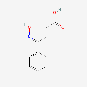 molecular formula C10H11NO3 B12006564 Benzenebutanoic acid,g-(hydroxyimino)- 