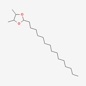 molecular formula C20H40O2 B1200672 4,5-Dimethyl-2-pentadecyl-1,3-dioxolane 