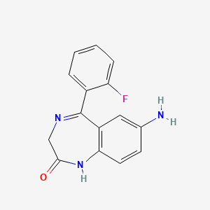 molecular formula C15H12FN3O B1200674 7-氨基去甲氟硝安定 CAS No. 894-76-8