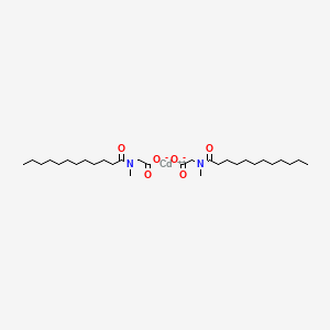 molecular formula C30H56CdN2O6 B1200677 Cadmium lauroyl sarcosinate CAS No. 32744-72-2