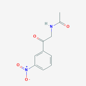 molecular formula C10H10N2O4 B12006787 N-[2-(3-Nitrophenyl)-2-oxoethyl]acetamide CAS No. 89260-48-0