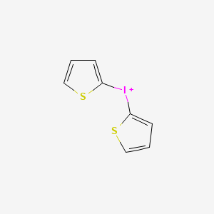 molecular formula C8H6IS2+ B1200680 Iodonium thiophene CAS No. 45955-43-9