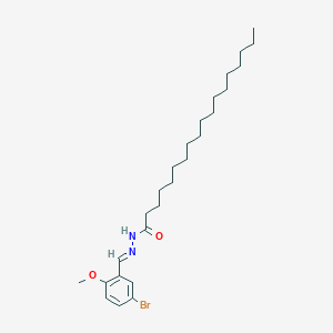 molecular formula C26H43BrN2O2 B12006806 N-[(E)-(5-bromo-2-methoxyphenyl)methylideneamino]octadecanamide 