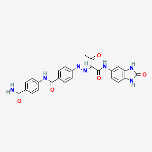 molecular formula C25H21N7O5 B1200681 Pigment Yellow 181 CAS No. 74441-05-7