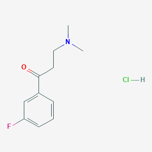 molecular formula C11H15ClFNO B12006839 3-(Dimethylamino)-1-(3-fluorophenyl)propan-1-one hydrochloride 