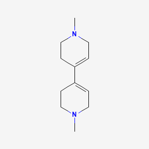 molecular formula C12H20N2 B1200687 1,1'-Dimethyl-1,1',2,2',3,3',6,6'-octahydro-4,4'-bipyridine CAS No. 51274-66-9