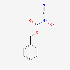 molecular formula C9H7KN2O2 B12006937 Potassium benzyl cyanocarbamate 