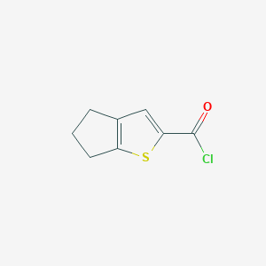 molecular formula C8H7ClOS B120071 5,6-二氢-4H-环戊[b]噻吩-2-甲酰氯 CAS No. 142329-25-7