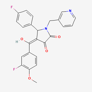 4-(3-Fluoro-4-methoxybenzoyl)-5-(4-fluorophenyl)-3-hydroxy-1-(pyridin-3-ylmethyl)-1H-pyrrol-2(5H)-one