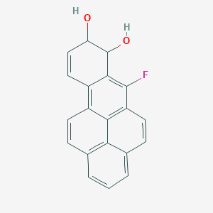 molecular formula C20H13FO2 B1200713 Benzo(a)pyrene-7,8-diol, 6-fluoro-7,8-dihydro- CAS No. 83768-92-7