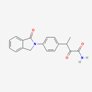 molecular formula C18H16N2O3 B1200714 2-Oxo-3-(4-(1-oxo-2-isoindolinyl)phenyl)butanamide CAS No. 67358-82-1