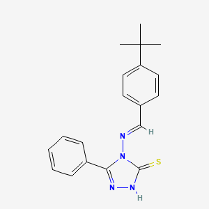 4-((4-Tert-butylbenzylidene)amino)-5-phenyl-4H-1,2,4-triazole-3-thiol