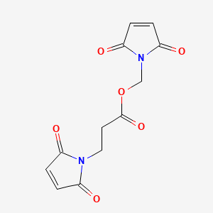 molecular formula C12H10N2O6 B1200728 Maleimidomethyl-3-maleimido propionate CAS No. 79951-01-2