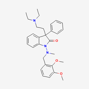 2-Indolinone, 3-(2-(diethylamino)ethyl)-1-((2,3-dimethoxybenzyl)methylamino)-3-phenyl-