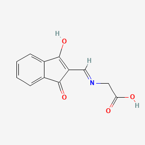 N-[(1,3-dioxo-1,3-dihydro-2H-inden-2-ylidene)methyl]glycine