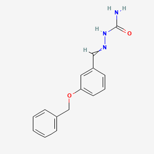 Hydrazinecarboxamide, 2-[[3-(phenylmethoxy)phenyl]methylene]-