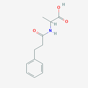 2-(3-Phenylpropanamido)propanoic acid