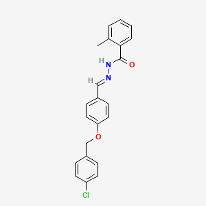 N'-(4-((4-Chlorobenzyl)oxy)benzylidene)-2-methylbenzohydrazide