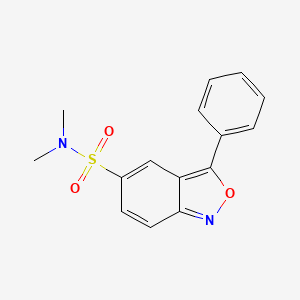 2,1-Benzisoxazole-5-sulfonamide, N,N-dimethyl-3-phenyl-