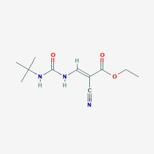 Ethyl 3-{[(tert-butylamino)carbonyl]amino}-2-cyanoacrylate