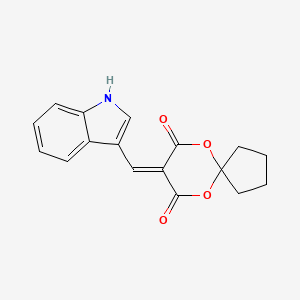 8-(1H-indol-3-ylmethylidene)-6,10-dioxaspiro[4.5]decane-7,9-dione