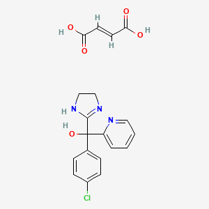 (4-chlorophenyl)(4,5-dihydro-1H-imidazol-2-yl)2-pyridinylmethanol, maleate salt