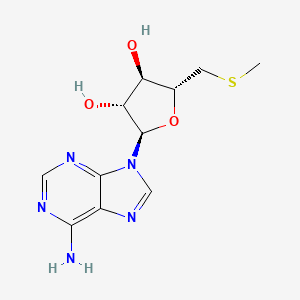 molecular formula C11H15N5O3S B1200756 (2R,3R,4R,5R)-2-(6-aminopurin-9-yl)-5-(methylsulfanylmethyl)oxolane-3,4-diol 