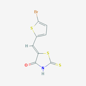 (5Z)-5-[(5-bromo-2-thienyl)methylene]-2-thioxo-1,3-thiazolidin-4-one