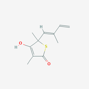 4-Hydroxy-3,5-dimethyl-5-[(1E)-2-methyl-1,3-butadienyl]-2(5H)-thiophenone