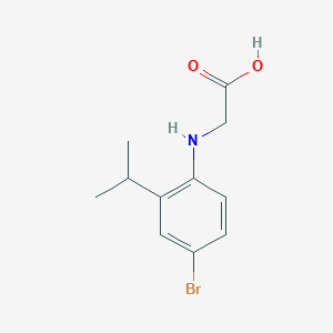 molecular formula C11H14BrNO2 B12007664 (4-Bromo-2-isopropylanilino)acetic acid CAS No. 618442-02-7