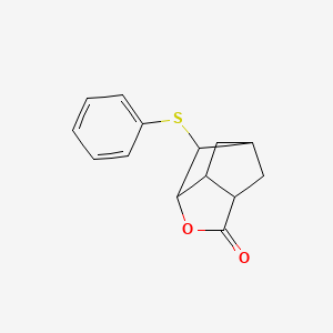 6-(Phenylsulfanyl)hexahydro-2H-3,5-methanocyclopenta[b]furan-2-one