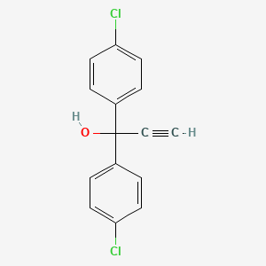 molecular formula C15H10Cl2O B12007683 1,1-Bis(4-chlorophenyl)prop-2-yn-1-ol CAS No. 5835-98-3