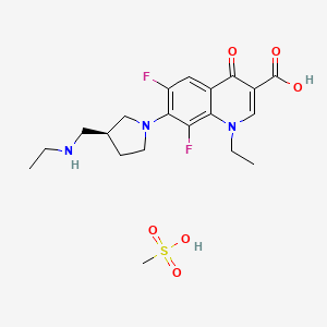 molecular formula C20H27F2N3O6S B12007691 Hlz9RY3swq CAS No. 109960-63-6