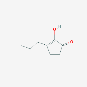 molecular formula C8H12O2 B12007695 2-Hydroxy-3-propyl-2-cyclopenten-1-one CAS No. 25684-04-2