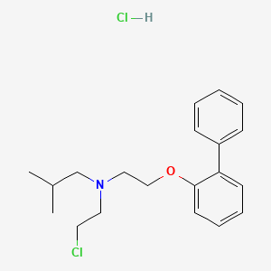 N-(2-(2-Biphenylyloxy)ethyl)-N-(2-chloroethyl)-2-methylpropylamine hydrochloride