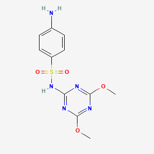 4-amino-N-(4,6-dimethoxy-1,3,5-triazin-2-yl)benzenesulfonamide