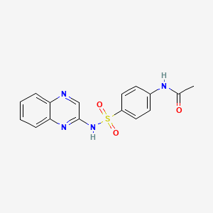 B1200778 N-[4-(quinoxalin-2-ylsulfamoyl)phenyl]acetamide CAS No. 6632-67-3