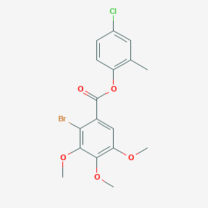 4-Chloro-2-methylphenyl 2-bromo-3,4,5-trimethoxybenzoate