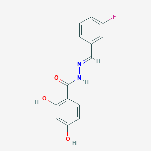 N'-(3-Fluorobenzylidene)-2,4-dihydroxybenzohydrazide