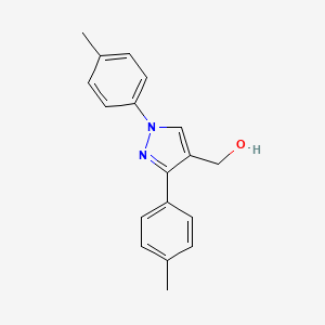 molecular formula C18H18N2O B12007871 (1,3-Dip-tolyl-1H-pyrazol-4-YL)methanol CAS No. 618444-54-5