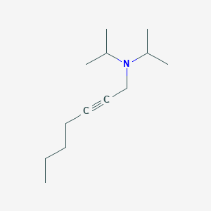 molecular formula C13H25N B12007890 n,n-Di(propan-2-yl)hept-2-yn-1-amine CAS No. 6323-70-2