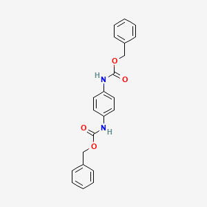 molecular formula C22H20N2O4 B12007906 Dibenzyl benzene-1,4-diylbiscarbamate CAS No. 6324-63-6