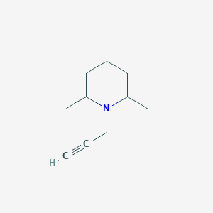 molecular formula C10H17N B12007922 2,6-Dimethyl-1-(prop-2-yn-1-yl)piperidine 